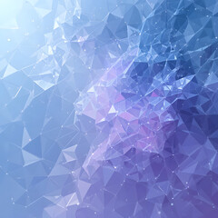Naklejka premium Abstract blue geometric pattern with triangles creates a textured vector design