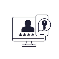 two factor authentication, login icon with computer and phone