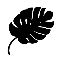 Obraz premium Silhouette Leaf Illustration Set