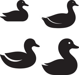 Cute Cartoon Duck Illustration Colorful Playful Vector Design