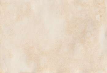 Vintage coffee-stained paper texture with soft wrinkles and aged edges