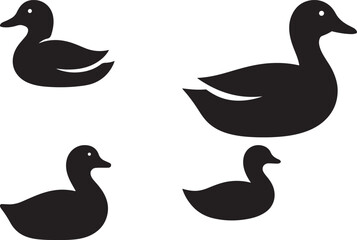 Cute Cartoon Duck Illustration for Children s Book or Design