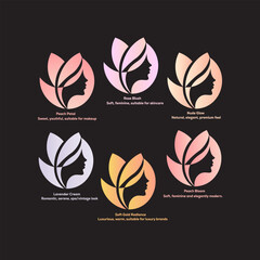 6 Feminine Beauty Logos - Floral & Gradient