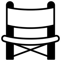 Folding Chair outline mixed icon