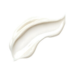 Smooth Cream Texture Drizzle Isolated on Transparent Background