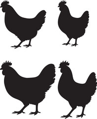 Detailed Illustration of a Hen in Vibrant Colors