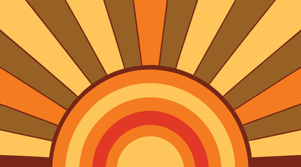 Colorful Geometric Sunburst and Radiant Line Backgrounds with Vintage Tone and Abstract Rays