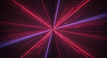 Abstract red purple radiating background