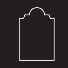 Gravestone icon.   Rip icon. Vector illustration. EPS 10/AI