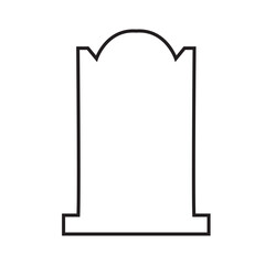 Gravestone icon.   Rip icon. Vector illustration. EPS 10/AI