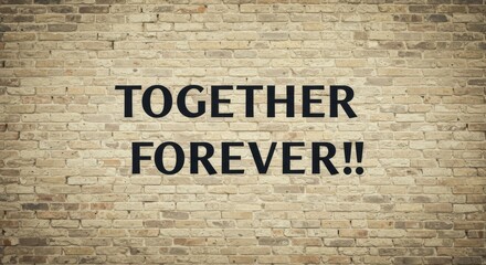 Fototapeta premium Forever together message