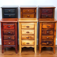 wooden nightstands for sale, bedside tables with multiple drawers, bedroom furniture deals, small wooden storage tables, nightstands for master bedroom, wood bedside table collection