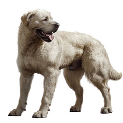 Majestic Canine: A loyal, strong dog stands confidently, exuding an air of reliability and companionship, ready to offer comfort.
