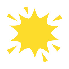 Surprise bubble. Emphasis, attention, expression concepts. Flat decorative element vector design isolated illustration. 