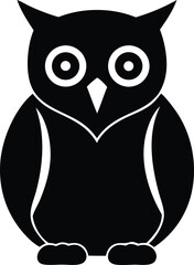 owl bird silhouette vector symbol