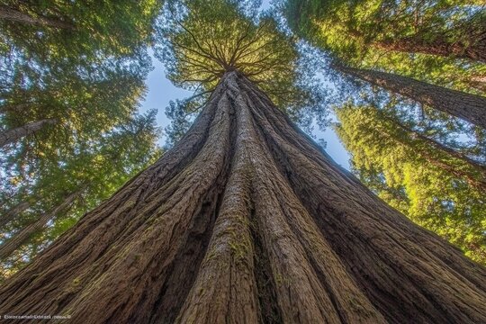 Giant Redwood from Below