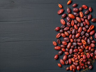 Textured Surface, Dried Berries Composition