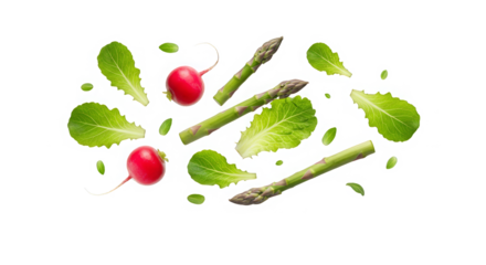 Cybernetic garden bounty fresh veggies glow