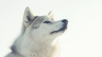 Obraz premium portrait of a white dog
