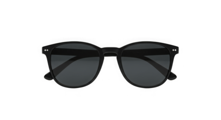 Fashionable black eyewear amidst pixelated distortion