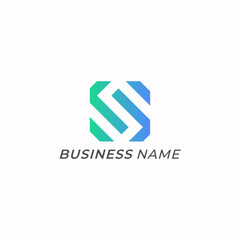 Fototapeta premium design logo creative letter S