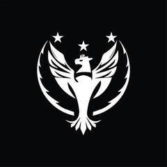 Philippine Sun Stars With Phoenix Logo Vector