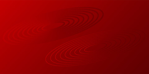 Abstract red background with red layered circle.