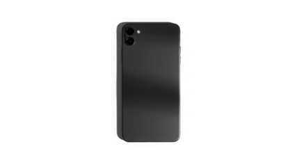 Mysterious phone against a glitchy background