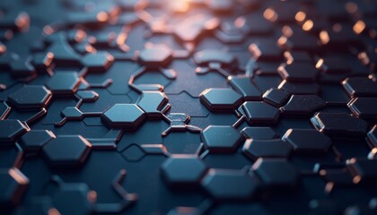 Obraz premium Hexagon Pattern Abstract Design