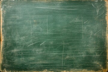 Used chalkboard surface, aged green