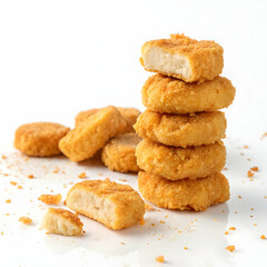 Crispy Chicken Nuggets: Delicious, Golden-Brown Food Photography