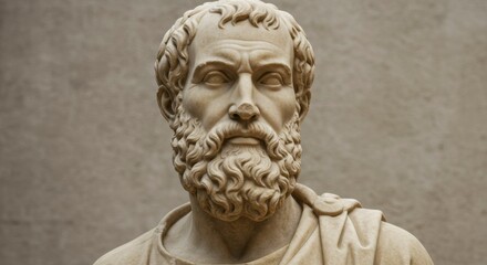 Ancient Greek philosopher bust (1)