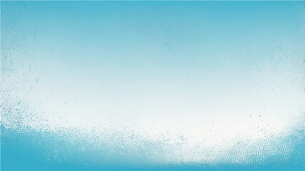 Abstract sky blue grunge background with halftone effect .