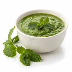 Fresh Mint Chutney Recipe: Green Sauce Images, Food Photography