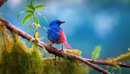 Naklejka premium bird on branch