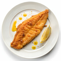 Crispy Fried Fish Fillet with Lemon