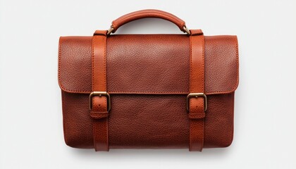 Brown leather briefcase (1)
