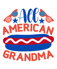 Fototapeta premium All American Grandma