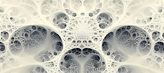 A delicate fractal-inspired geometric pattern with fading edges 