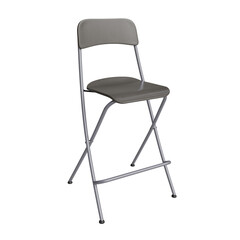 Gray folding bar stool (1)