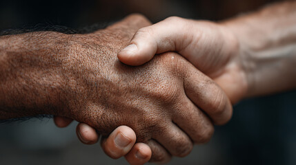 Fototapeta premium Handshake between two people