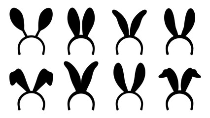 Rabbit ears icons.