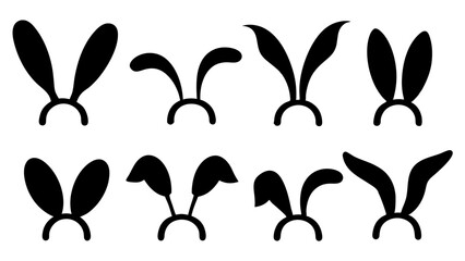 Rabbit ears icons.