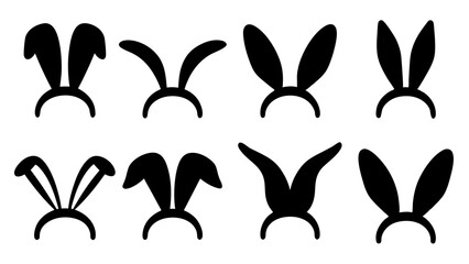 Rabbit ears icons.