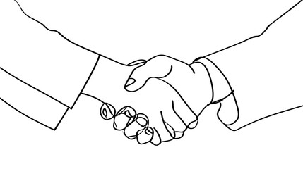 Two people shaking hands