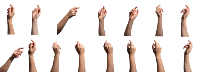 Hand with finger pointing upward in a gesture of reaching, promoting, or presenting. interaction and