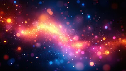 Fototapeta premium Colorful cosmic dust trail, nebula, space, background, design