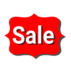 Red Sale Sign  High-Impact Design for Marketing and Advertising. Perfect for online stores, retail promotions, and business announcements.