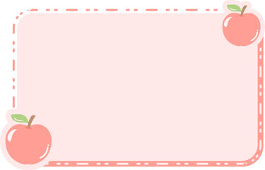 Cute Fruit Frame Background Text Box