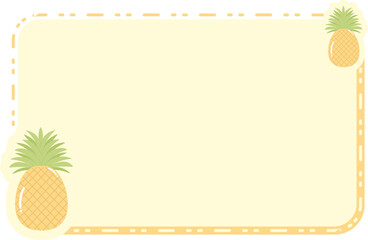 Cute Fruit Frame Background Text Box
